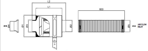 Filtro CDA universal accda70-130